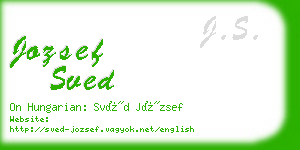 jozsef sved business card